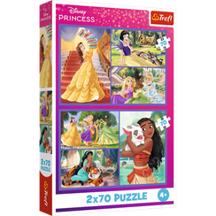Pazl / Пазлы / Puzzles - "2x70" - Fairy tale days / Disney Princess