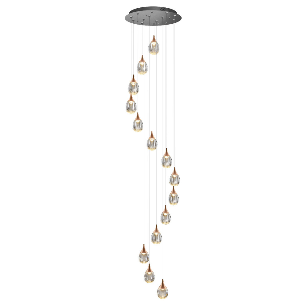 Подвесной светильник MD24001004-14A copper/clear