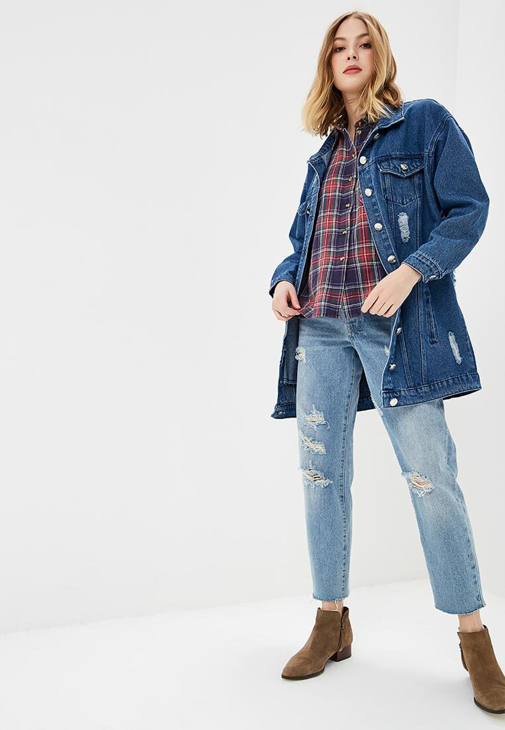 LIGVIANNI Джинсовая куртка Denim Jacket Shut Up And Kiss Me