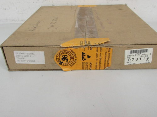 SIEMENS C98043-A1086-L11 FBG Hauptspindel Neuwertig OVP