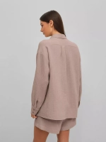 Костюм - пижама с шортами из муслина домашний оверсайз