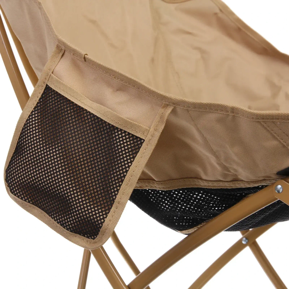 Кресло складное до 100 кг DC-7418, 55*50*72 см, цвет: бежевый, ТуристМастер