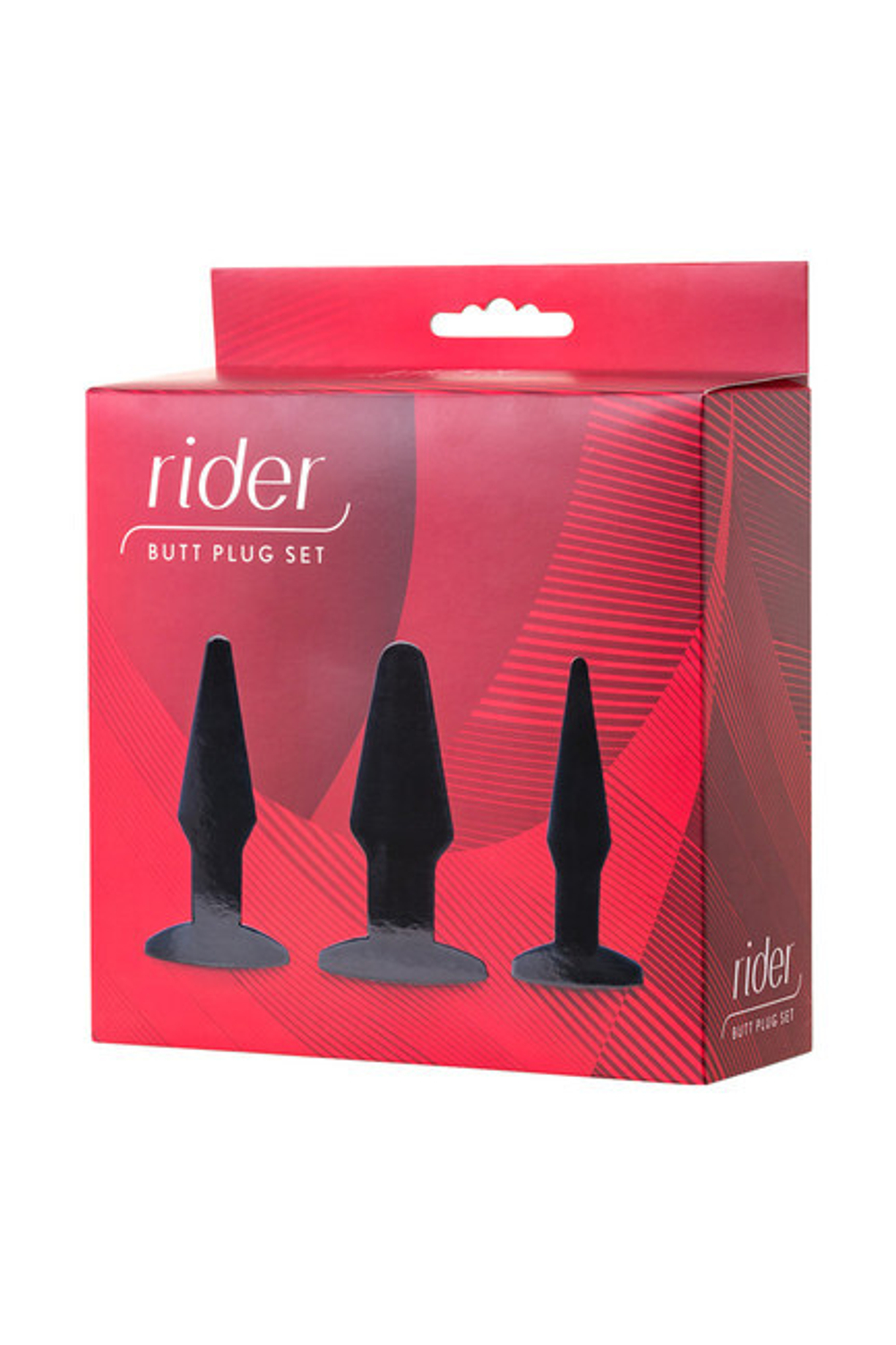 Набор анальных втулок Rider (Цвет: черный)