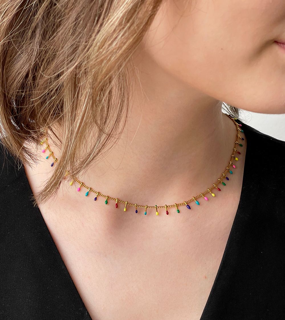 Цепь с элементами эмали Greece