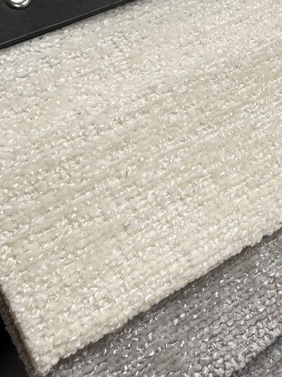 Кресло SION 3018-01 белый / 3018-10 бежевый, шенилл / черный каркас