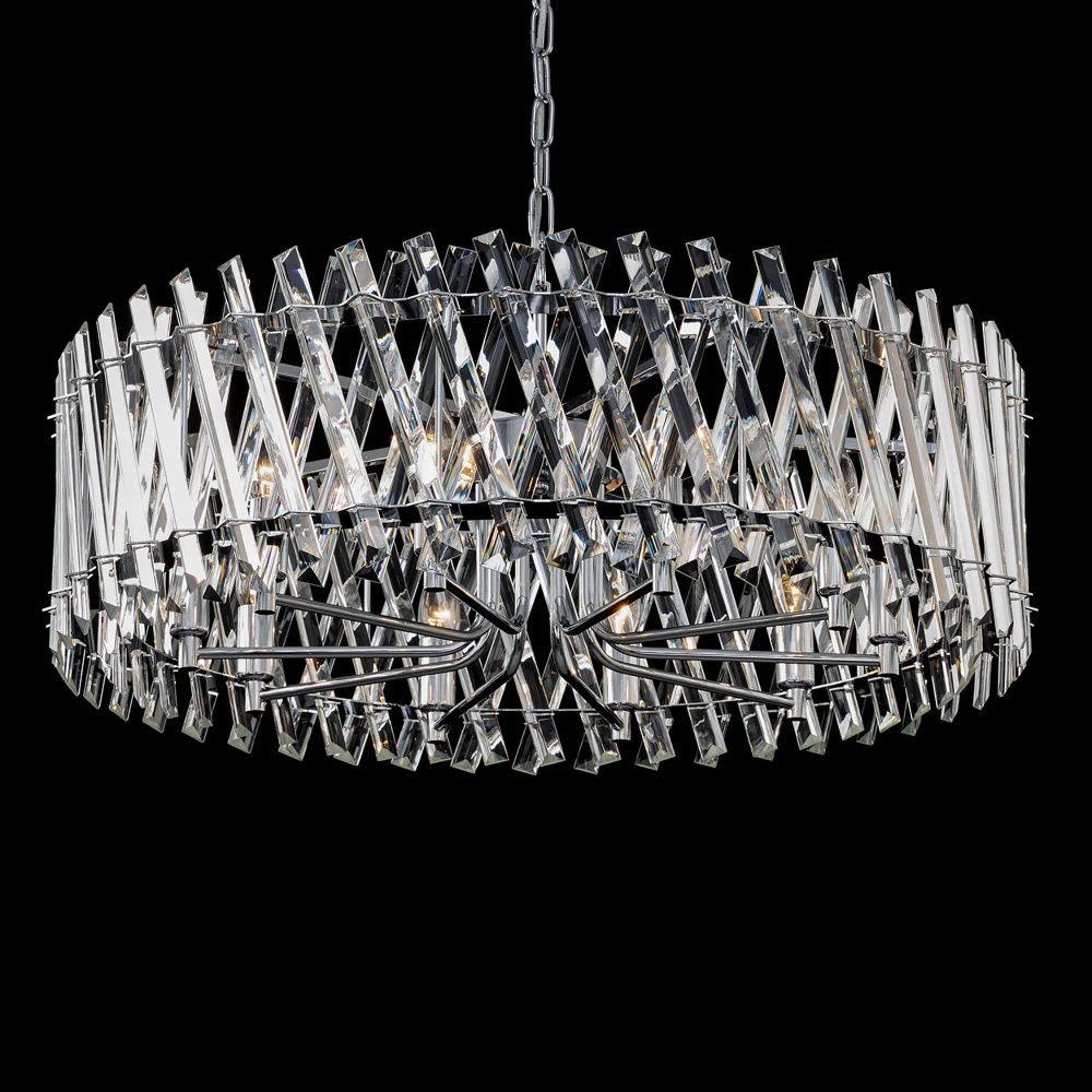 Citilux Ингвар CL334291 Люстра подвесная хрустальная Хром