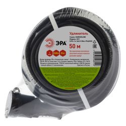 Удлинитель силовой ЭРА UPx-1e-3x2,5-50m-IP44(KG) в бухте с заземлением 1 розетка 50 м КГ 3х2,5мм2 | Силовые удлинители