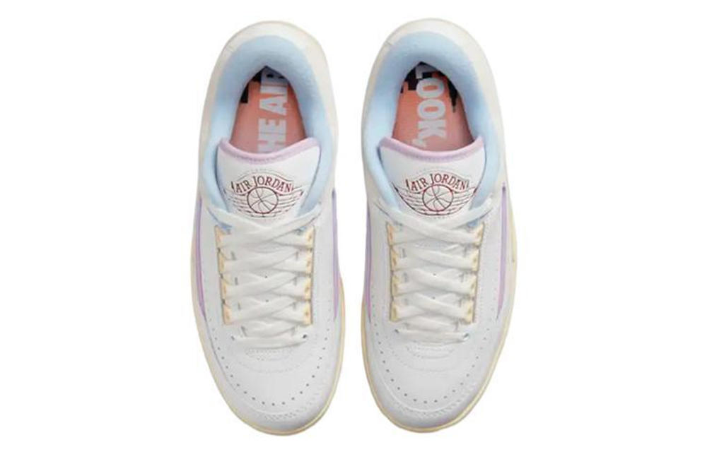 Кроссовки Jordan Air Jordan 2 Low "Summit White And Ice Blue" (Женская размерная сетка)