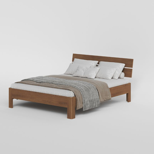 Кровать 180x200, Баямо, массив дуба срощенный, табачный