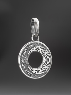 Подвеска "Солнце и луна" из серебра