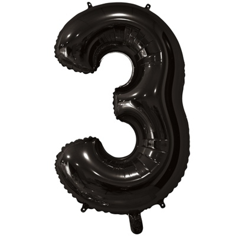 К ЦИФРА 3  26" Черный 60 см.