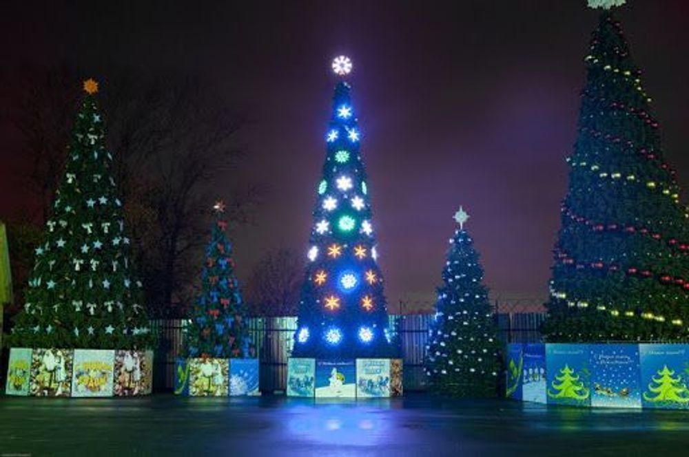 Уличная елка каркасная "Евро-2" (пвх) 15 м