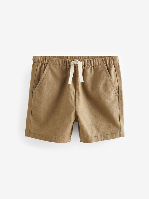 Шорты льняные для мальчика Next 605-412, Светло-коричневый