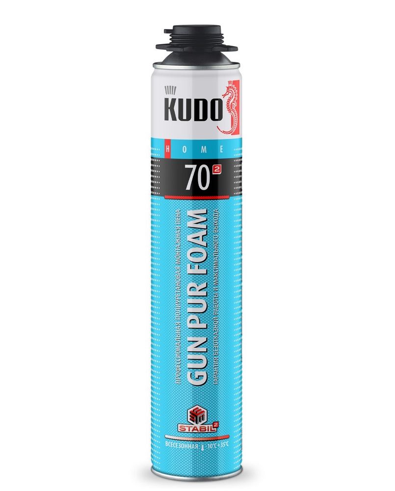 Пена монтажная KUDO HOME профи  70л  всесезонная  1000г / KUPHP10U70