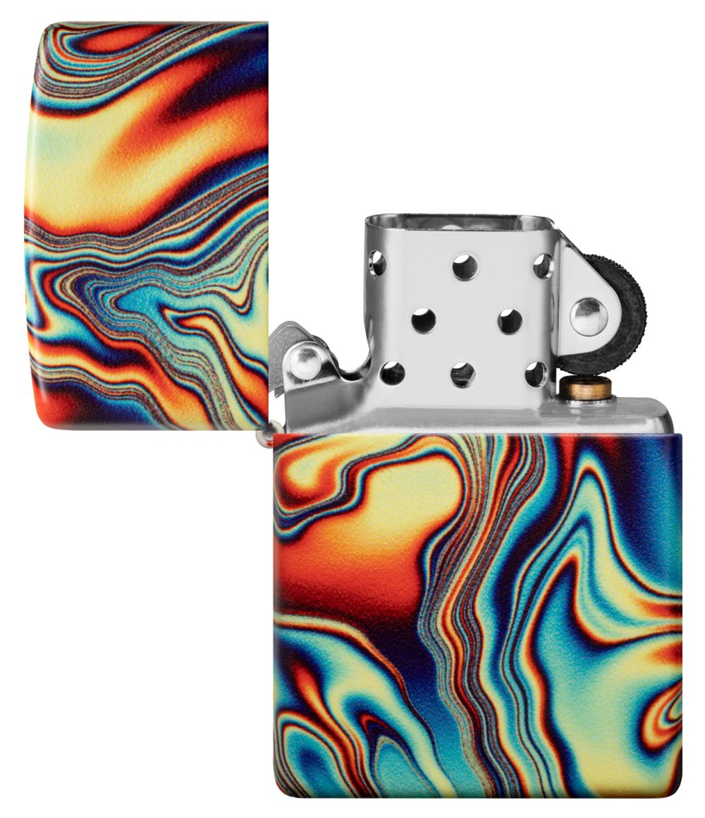 Зажигалка Zippo Swirl с покрытием Glow In The Dark Green (48612) 4