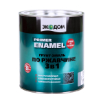 ГРУНТ- ЭМАЛЬ ПО РЖАВЧИНЕ ЭКОДОМ 3В1 БЕЛАЯ 2,2КГ