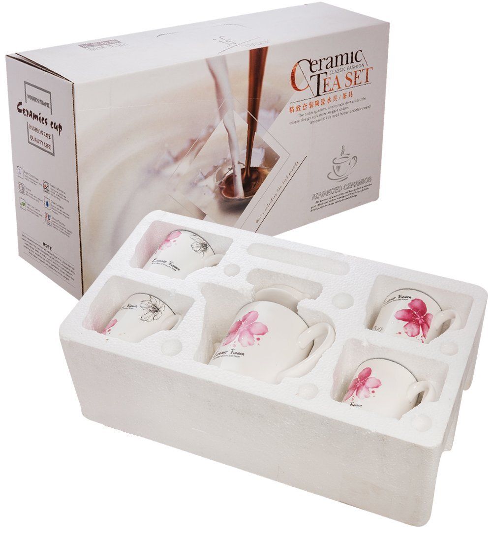 MUG-304 Чайный набор на 4 персоны «Цветок элегантности»