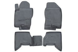 Коврики в салон для NISSAN Pathfinder 2005-2010, 4 шт. (полиуретан, серые) NLC.36.10.211
