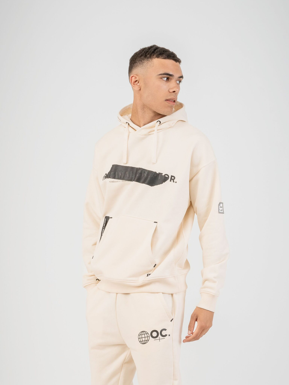 Худи мужское ORIGINAL CREATOR ERROR_404 HOODIE, Молочный