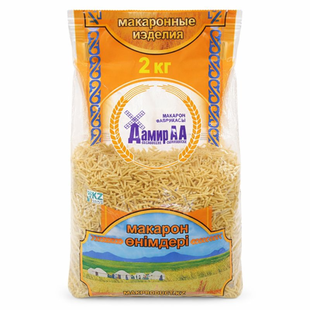 Макароны Дамир АА соломка 2 кг