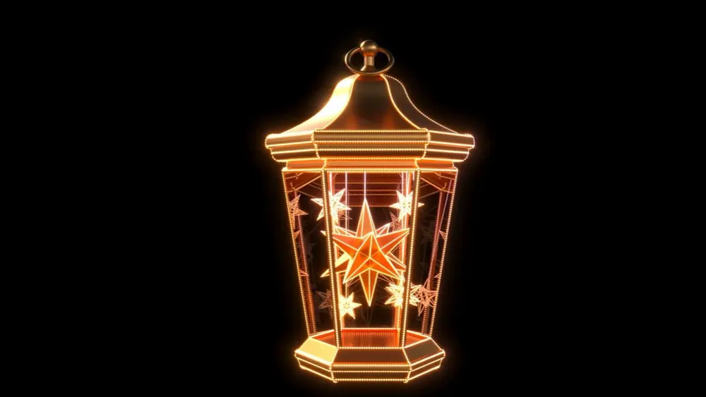 большой Фонарь со звездами внутри