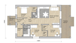 Проект Дома 140 кв. м К-56