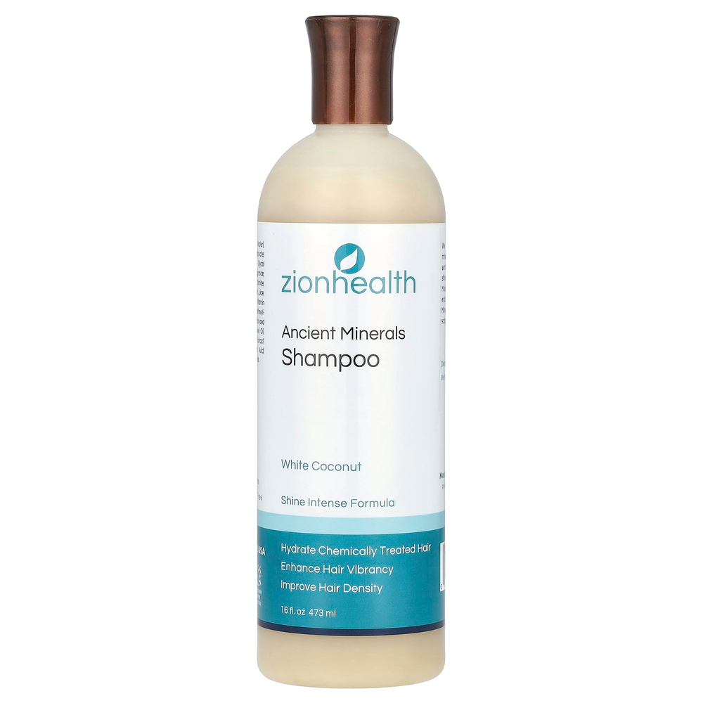 Zion Health, Adama, Шампунь с древними минералами, Белый кокос, 16 fl oz (473 мл)
