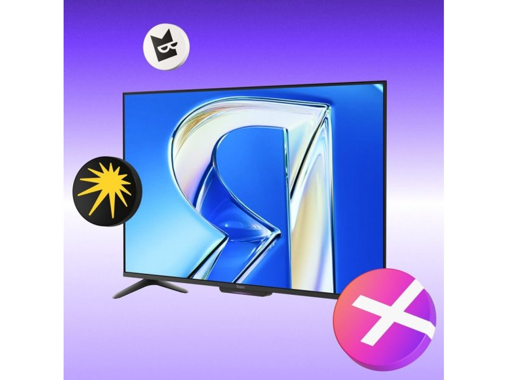 QLED телевизор Яндекс ТВ Станция Бейсик 55" YNDX-00080