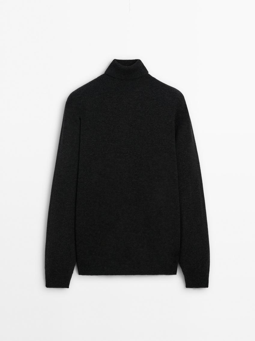 Massimo Dutti Свитер из смесовой шерсти, маренго