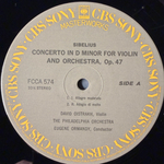 Виниловая пластинка Сибелиус - Концерт для скрипки с оркестром / "Финляндия" LP