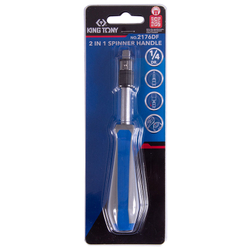 KING TONY (2176DF) Отвертка вороток 1/4", скользящий держатель 1/4", 150 мм