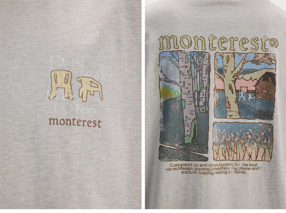 Футболка Nothomme Monterest Nature светло-серый