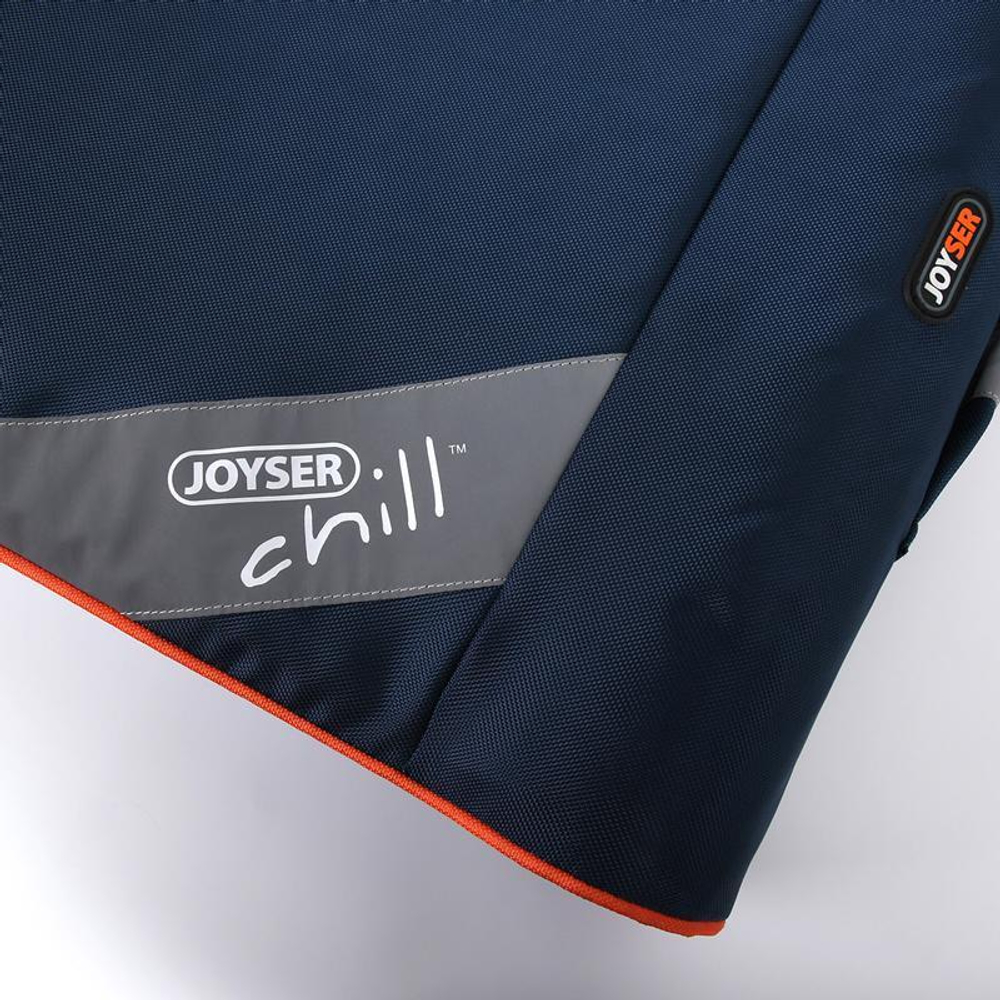 Лежанка для животных JOYSER Chill Sofa M синяя с оражевым, 93x50 см