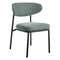 Стул Arvo серо-зеленый шенилл с черными ножками