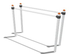 Брусья одинарные гимнастические, (паттерн Vector)