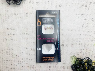 Иглы швейные "PONY" с цветной полоской для ровных стежков №6/8 09871, 9 игл