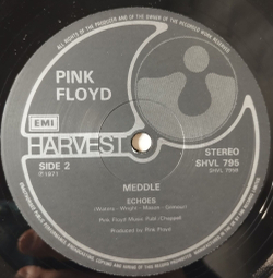Винтажная виниловая пластинка LP Pink Floyd Meddle (UK 1976)