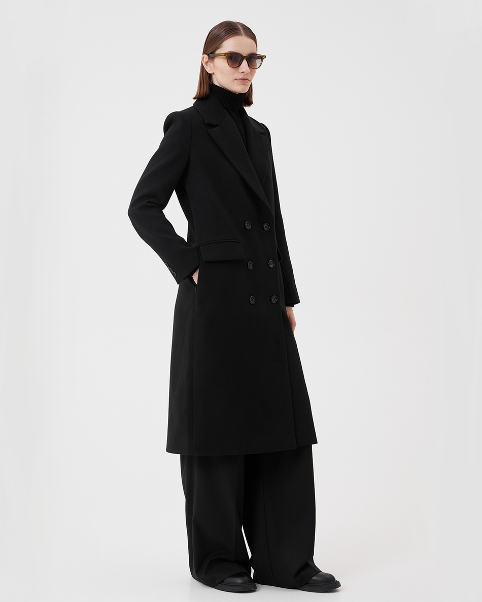 Пальто двубортное