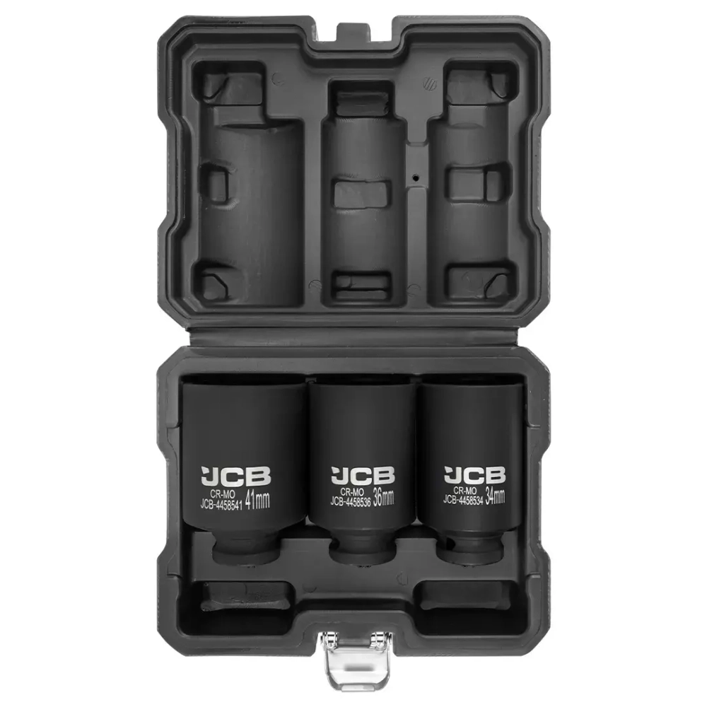 Набор головок ударных глубоких 3пр. 1/2''6pt JCB JCB-4035-5MPB