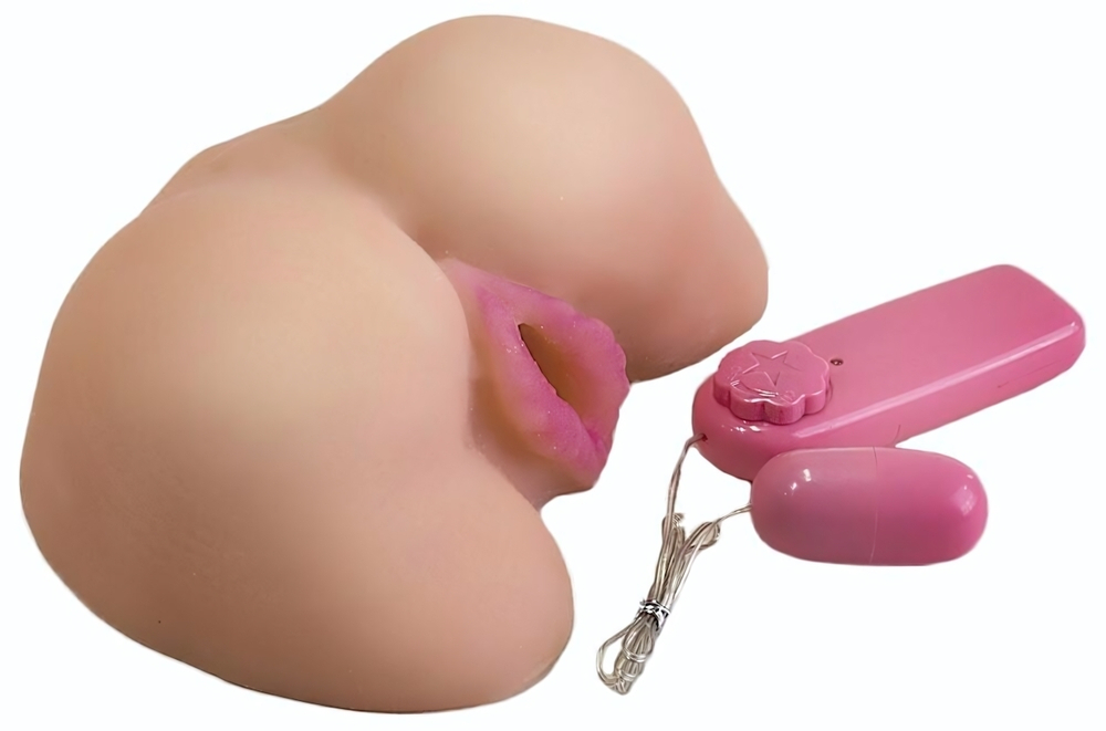 Вибровагина с выносным пультом (Цвет: телесный)