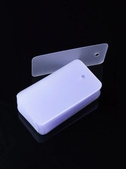 Бирка пластиковая прозрачная для одежды, ювелирных украшений