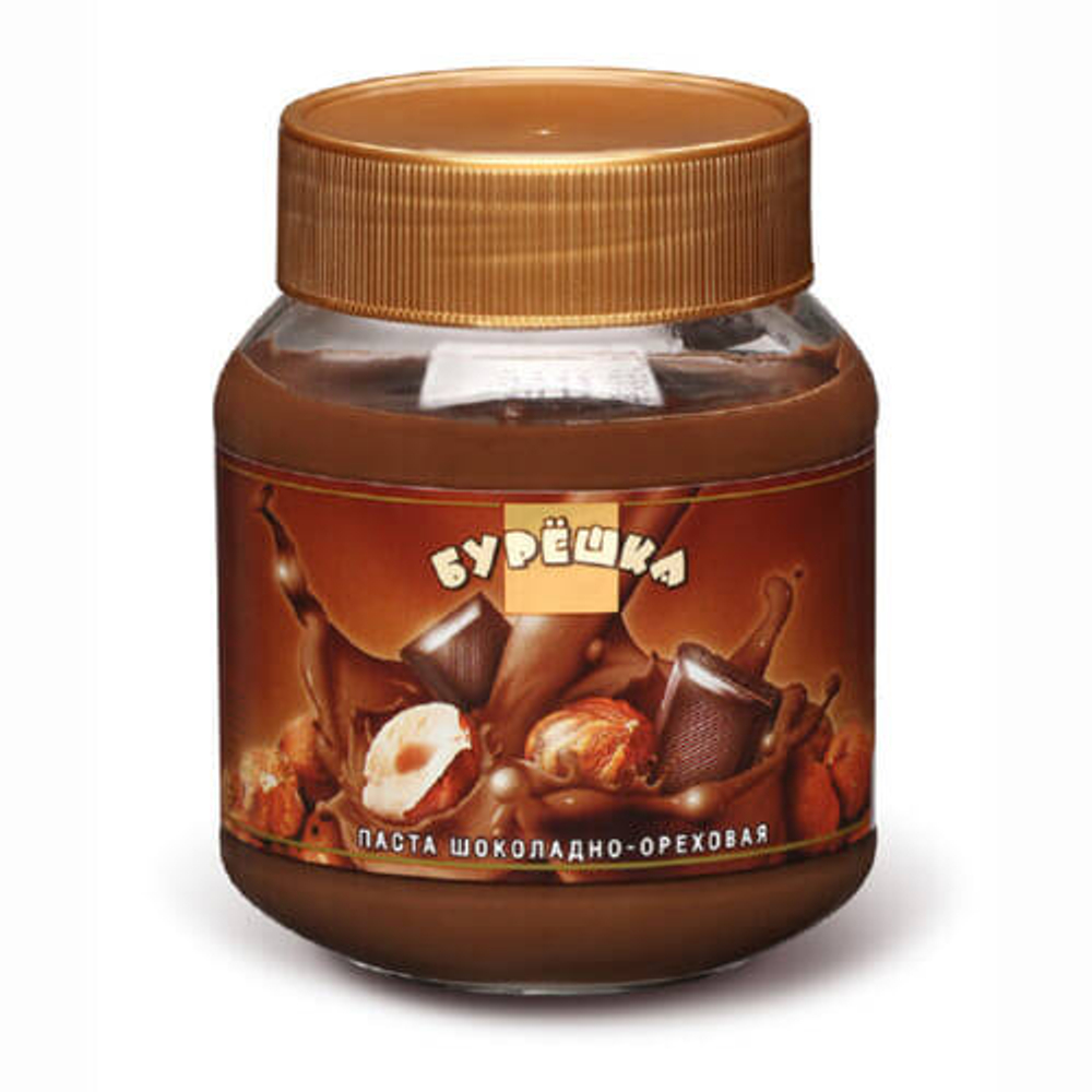Паста шоколадно ореховая  Бурёшка  стеклянная банка 350 г.
