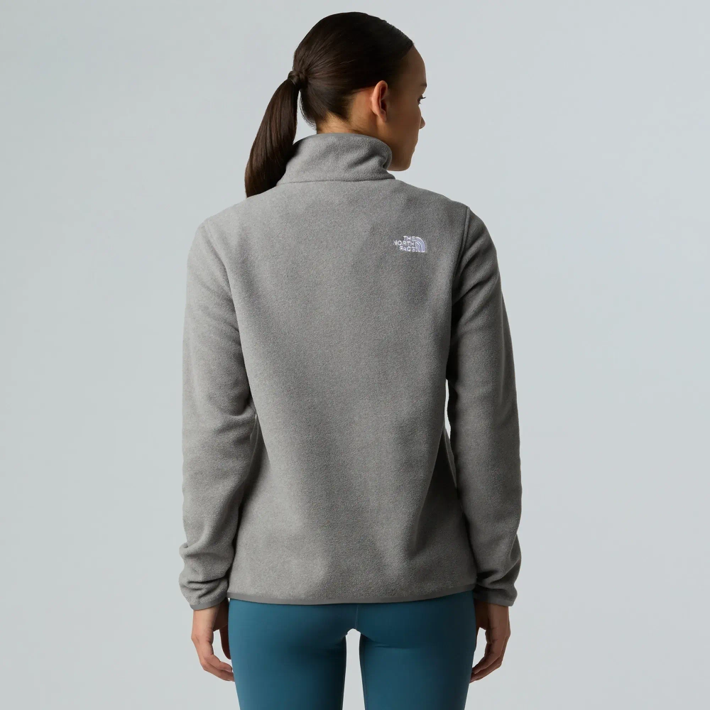Женская флисовая толстовка The North Face Glacier Fleece 1/4 серая