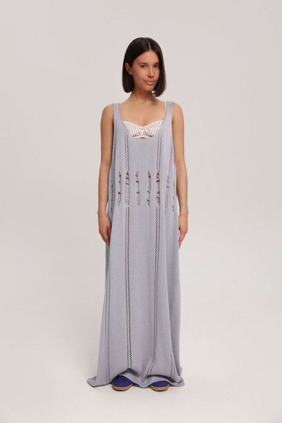 Платье-майка вязаное