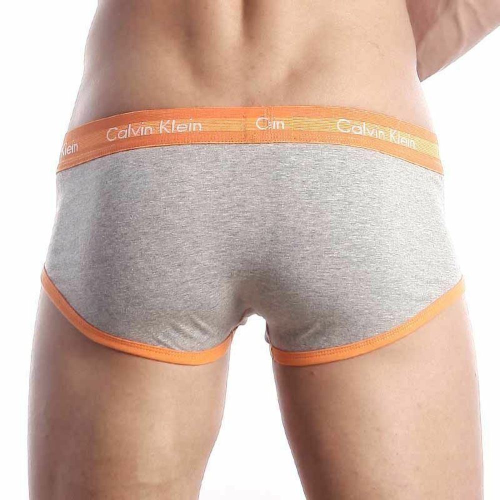 Мужские трусы брифы Calvin Klein 365 Grey Orange Brief CK17203