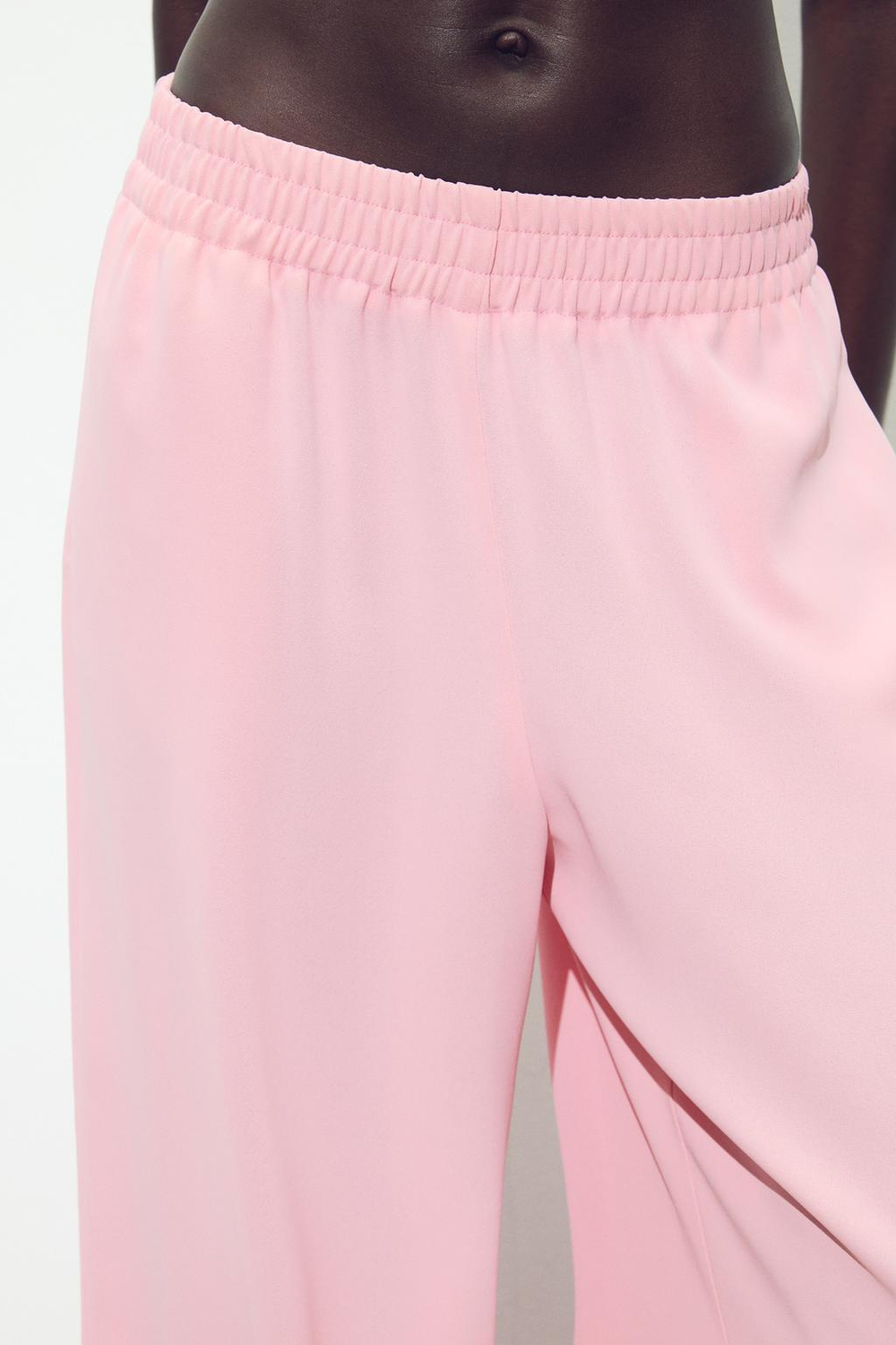 Брюки wide leg из крепа