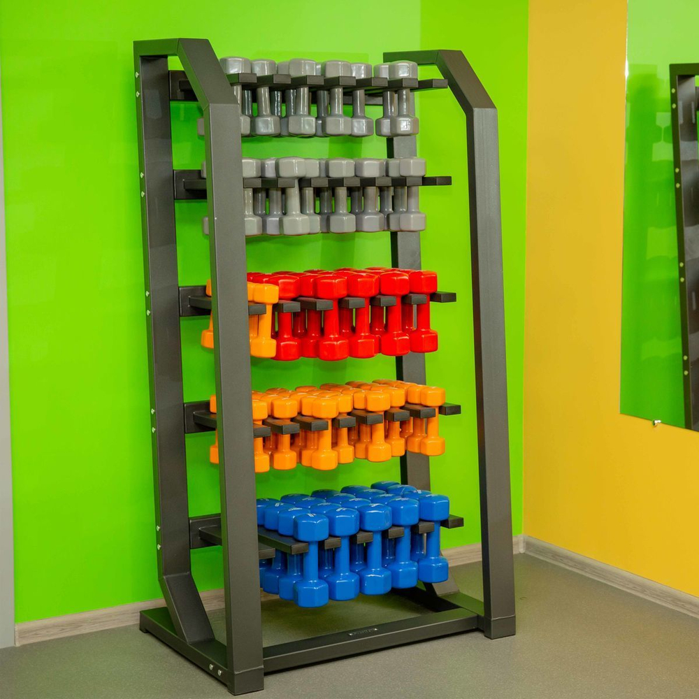A2510 Стойка для гантелей (на 60 пар, вертикальная) ТАНГЕН