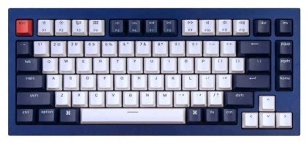 Клавиатура Keychron Q1-O2 Blue Knob Blue Switch RGB синий