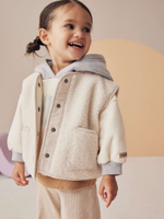 Жилет флисовый для девочки Next 378-010, Кремовый