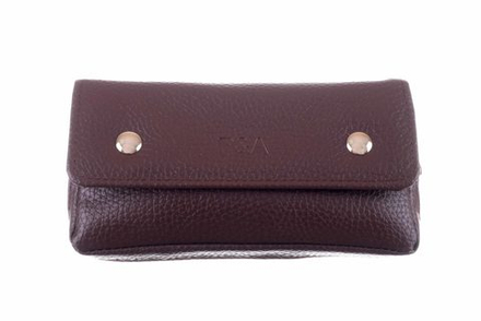 Сумка P&A для 1 трубки и табака, экокожа, коричневая